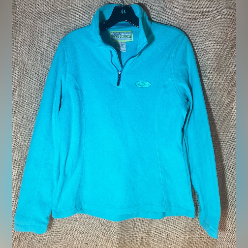 Drake Women's Aqua Blue Pullover Sweatshirt